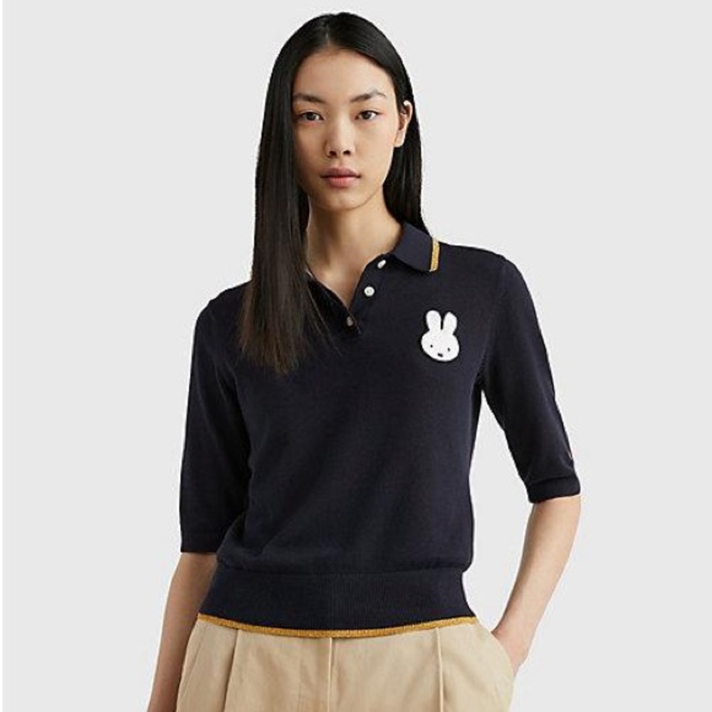 Tommy Hilfiger x Miffy Knit Polo Navy Blue Size M